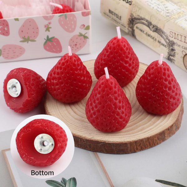img-110706a2fc60225ac7d9 Strawberry Shaped Scented Candles 9 Pack