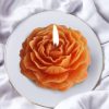 img-271bd0ea4acdec43f667 Peony Shaped Scented Candle in Orange
