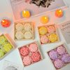 Flower-Shaped Scented Tea Lights, 4-Pack