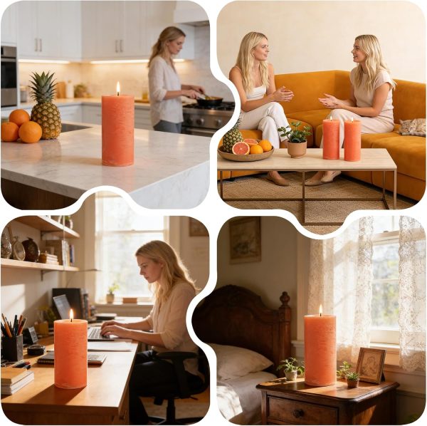 Pineapple & Grapefruit Scented Pillar Candle