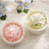 Green Hydrangea Scented Soy Candle in Lace Cup