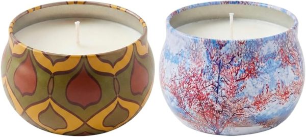 2-Pack Vanilla and Mixed Fruit Soy Wax Candles