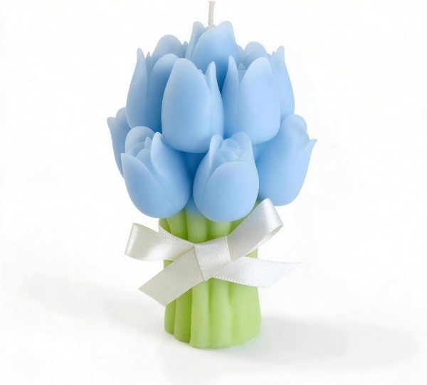 Blue Tulip Soy Wax Candle