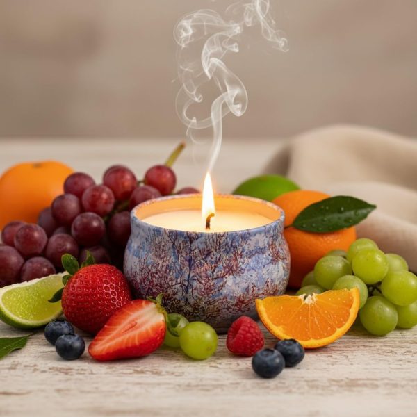 2-Pack Vanilla and Mixed Fruit Soy Wax Candles