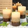 Vanilla Cupcake Scented Pillar Candles Set of 3