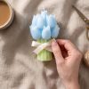 Blue Tulip Soy Wax Candle