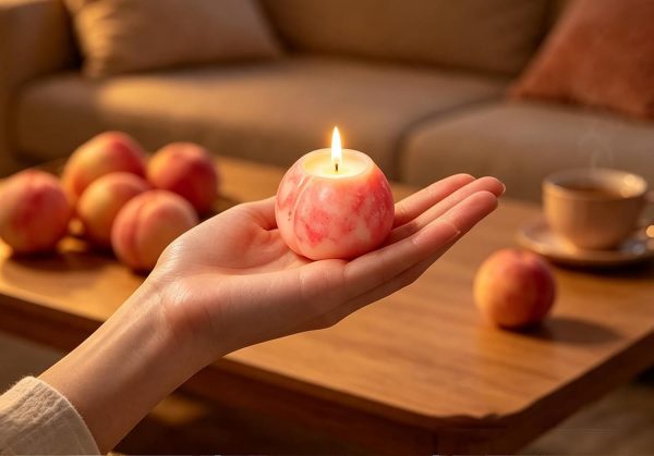 img-c08ecc42d448068a98ac Peach Shaped Scented Candle