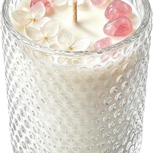 img-ca672eb36343d27ca4e5 Handmade Vanilla Candle with Pink Crystal