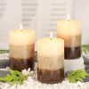 Vanilla Cupcake Scented Pillar Candles Set of 3